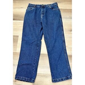 Red Head Brand‎ Waffle Weave Lined Jeans 36 X 32 Straight Medium Wash Work Hunt